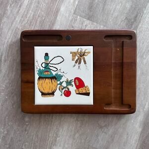 Vintage 60s Mid Century Modern Hellerware Cheese Charcuterie Tray Trivet